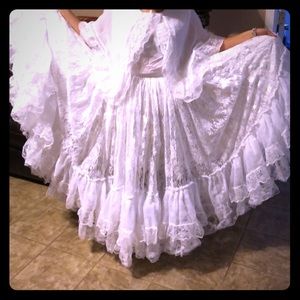 Handmade Mexican Folk Dancing dress for Veracruz.